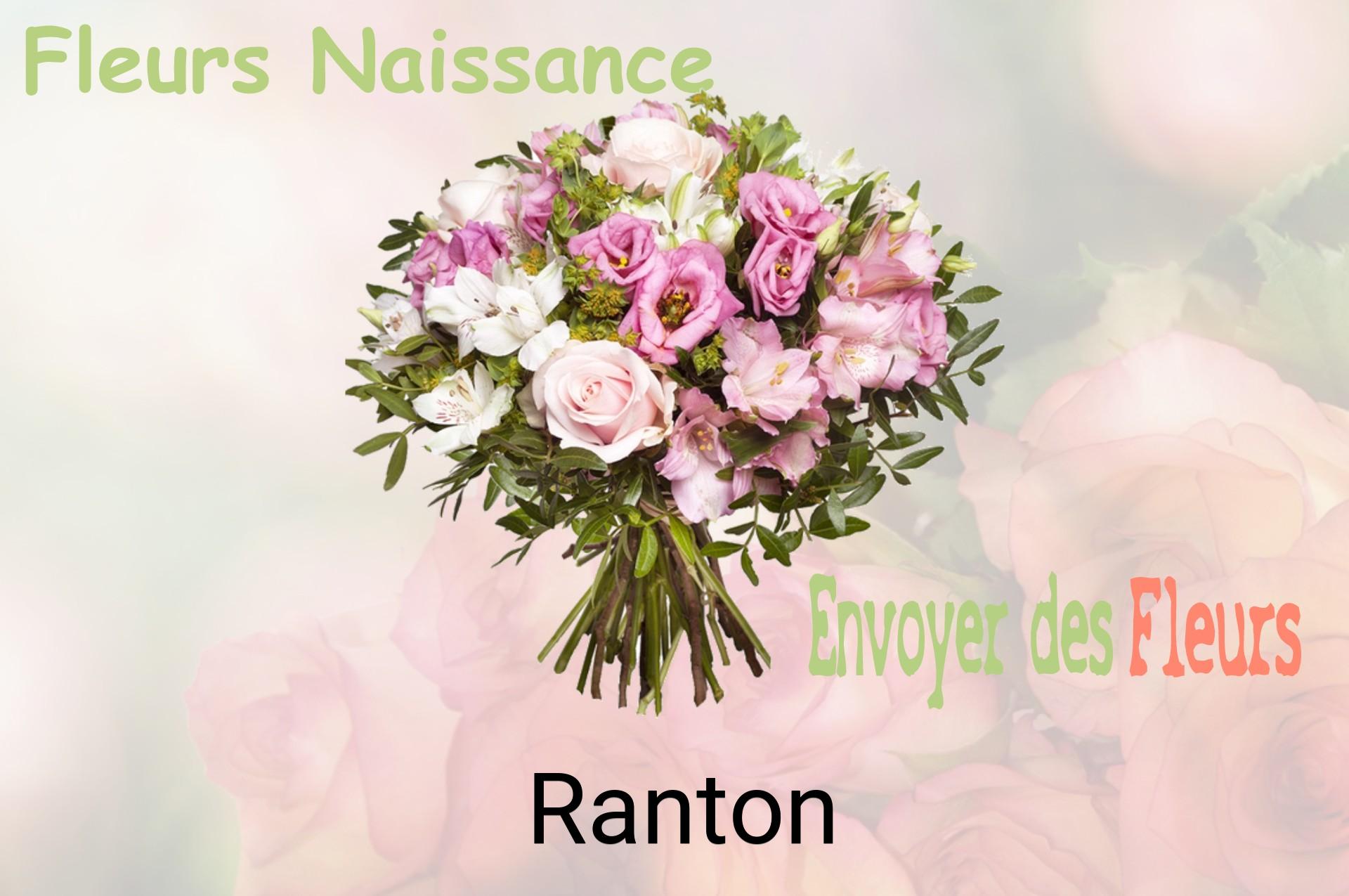 Bouquet de fleurs de naissance livré à Ranton